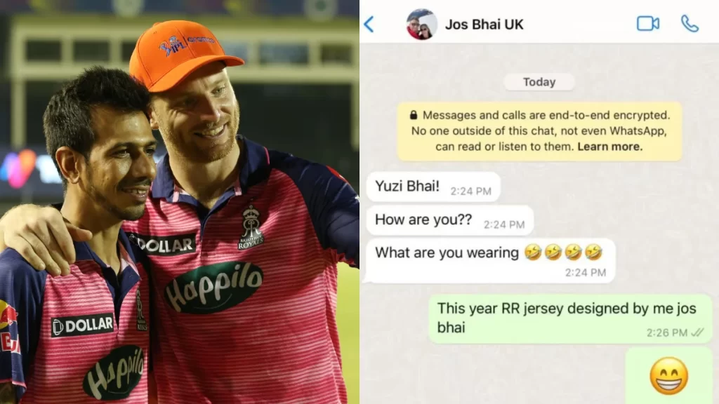 Yuzi Chahal Writes Touchy Message to Jos Buttler