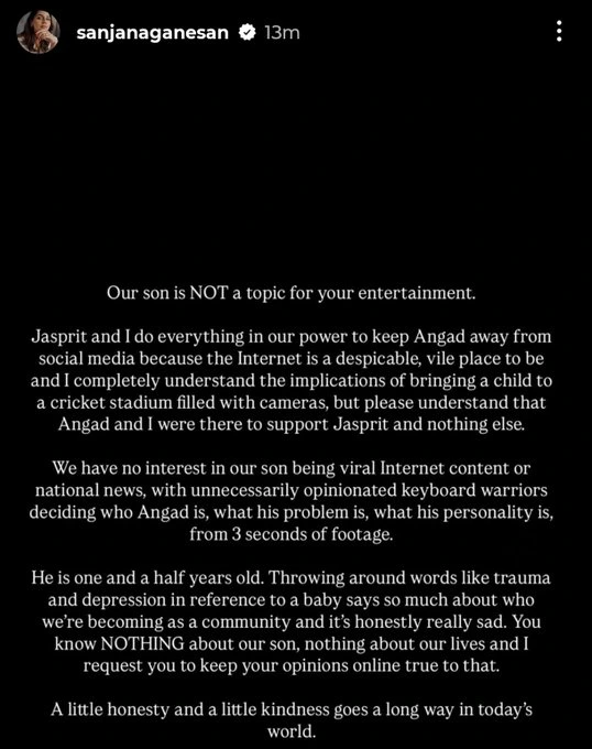 Sanjana Ganeshan Explodes On Instagram