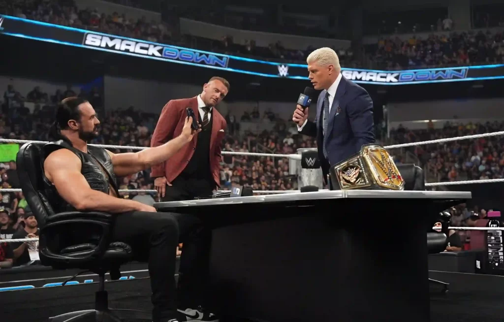 Cody Rhodes and Drew McIntyre Contract Signing