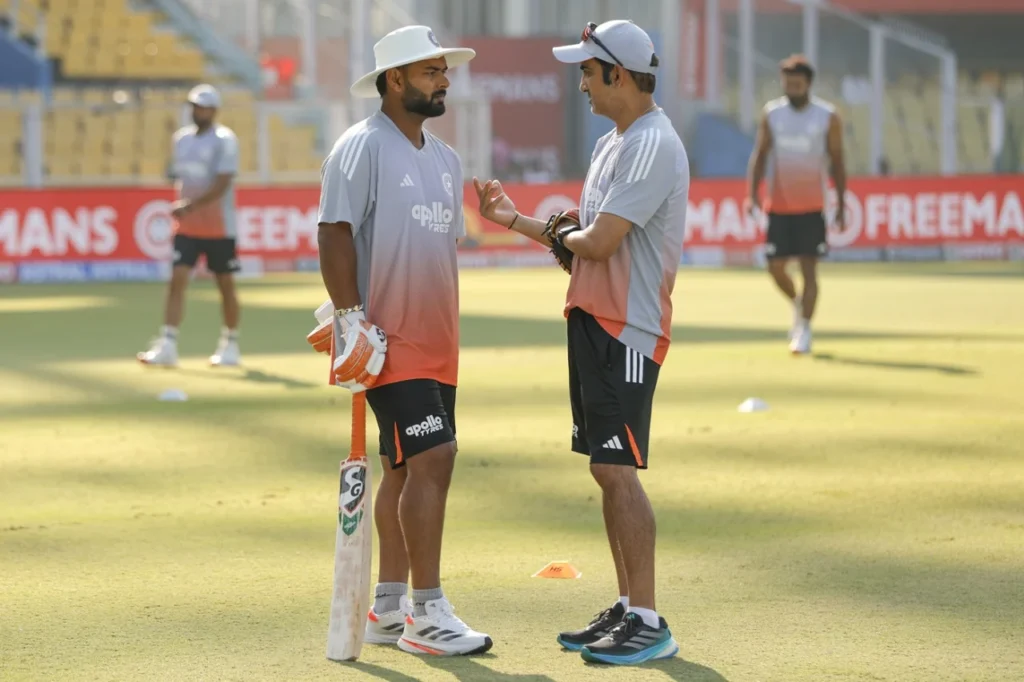 Gautam Gambhir and Rishabh Pant