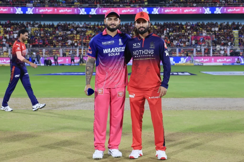 rr vs rcb toss result today IPL 2026