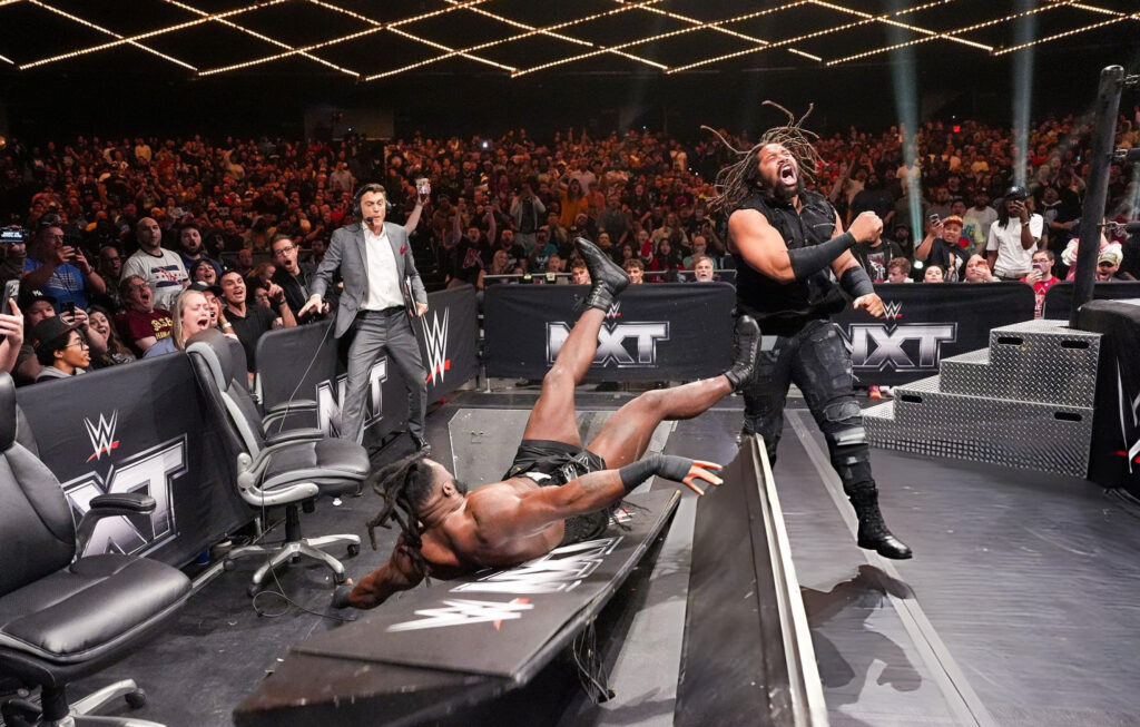 WWE NXT Highlights: Lola Vice Confrontation, Tony D’Angelo Celebration, DarkState Brawl, and More jasper troy and keanu-carver, Lola Vice