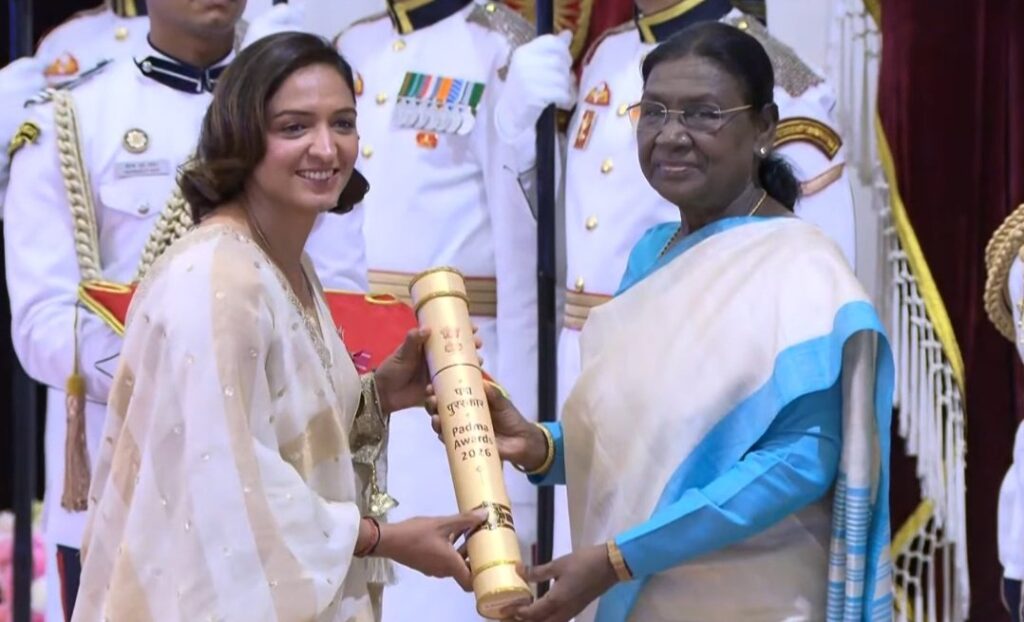 Harmanpreet Kaur Receives The Padma Shri
