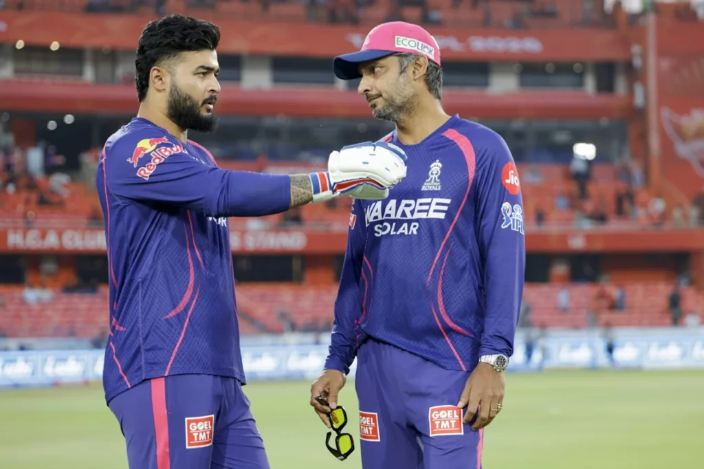 Kumar Sangakkara Defends Riyan Parag After RR Seal IPL 2026 Playoff Spot at Wankhede Kumar Sangakkara and Riyan Parag