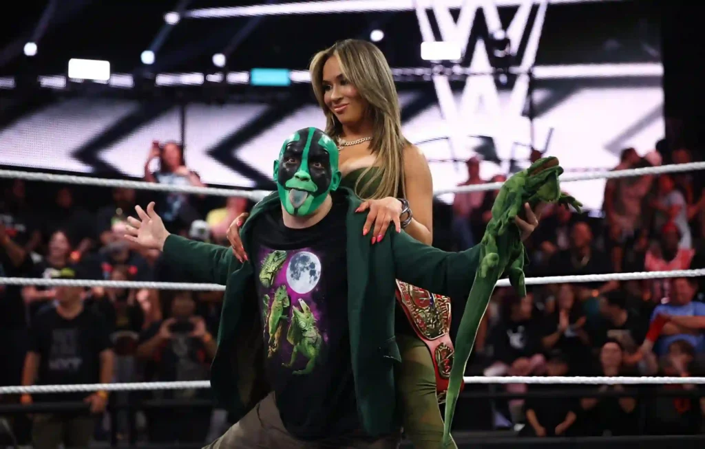 WWE NXT Highlights: Jaida Parker, Jackson Drake Win While Zaria Segment Turns into Wild Women’s Division Chaos NXT Highlights: Mr Iguana and Lola Vice celebrate during NXT at WWE Performance Center in Orlando