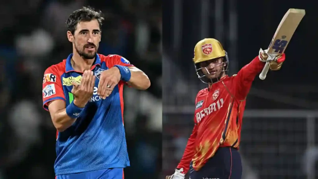 Priyansh Arya vs Mitchell Starc