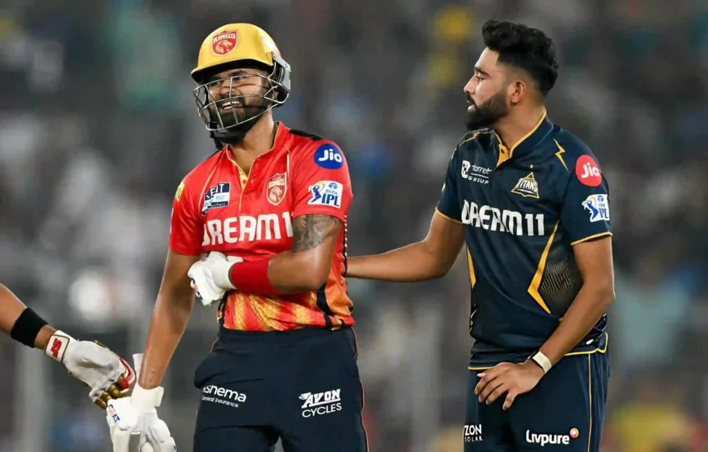 GT vs PBKS. Punjab Kings captain Shreyas Iyer reacts during IPL match vs Gujarat Titans at Narendra Modi Stadium, Ahmedabad, March 25, 2025