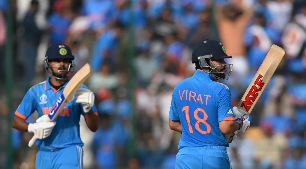 Top 5 totals by India in ODIs