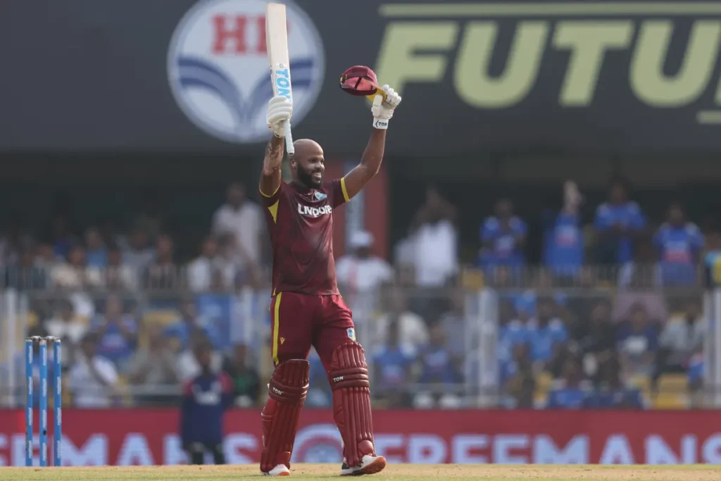 John Campbell Scores 100 vs India
