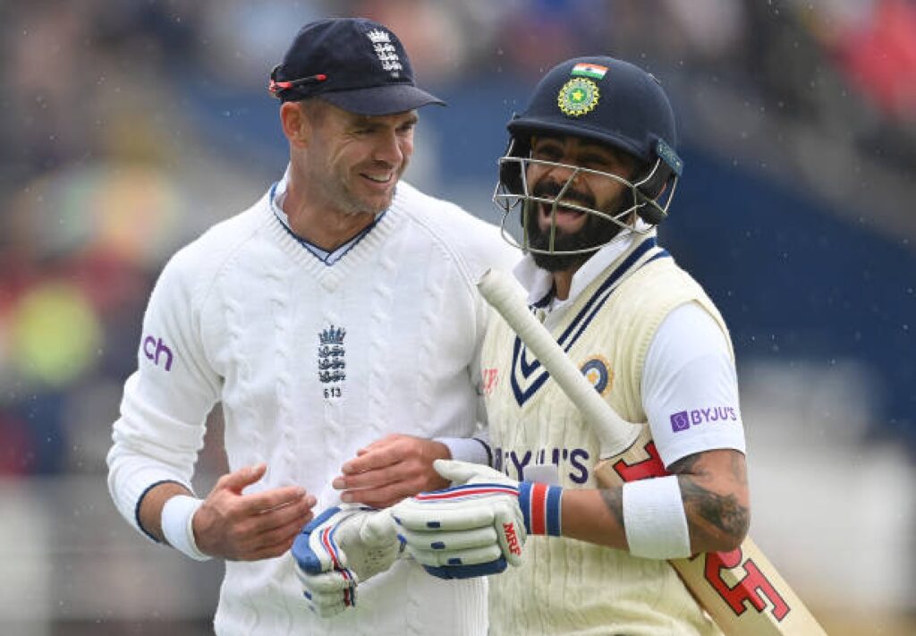 Virat Kohli and James Anderson