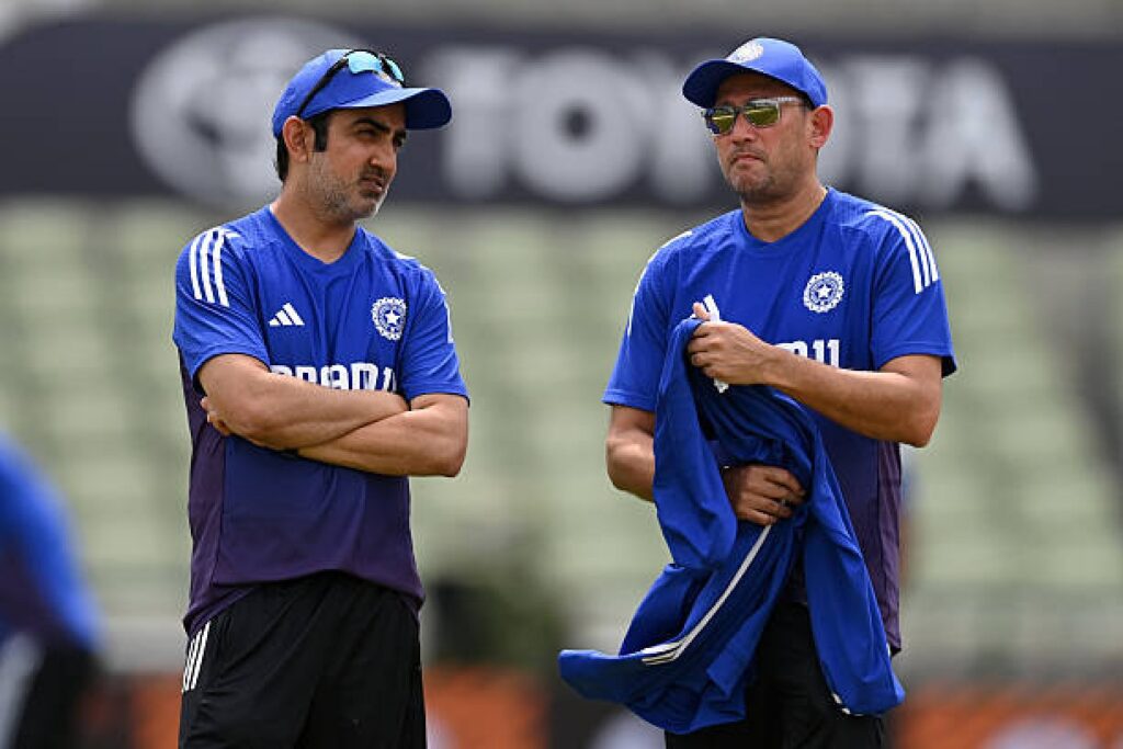 Gautam Gambhir and Ajit Agarkar BCCI meeting