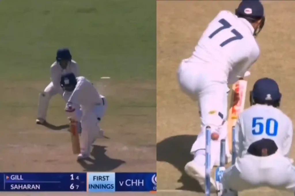 shubman gill bowled